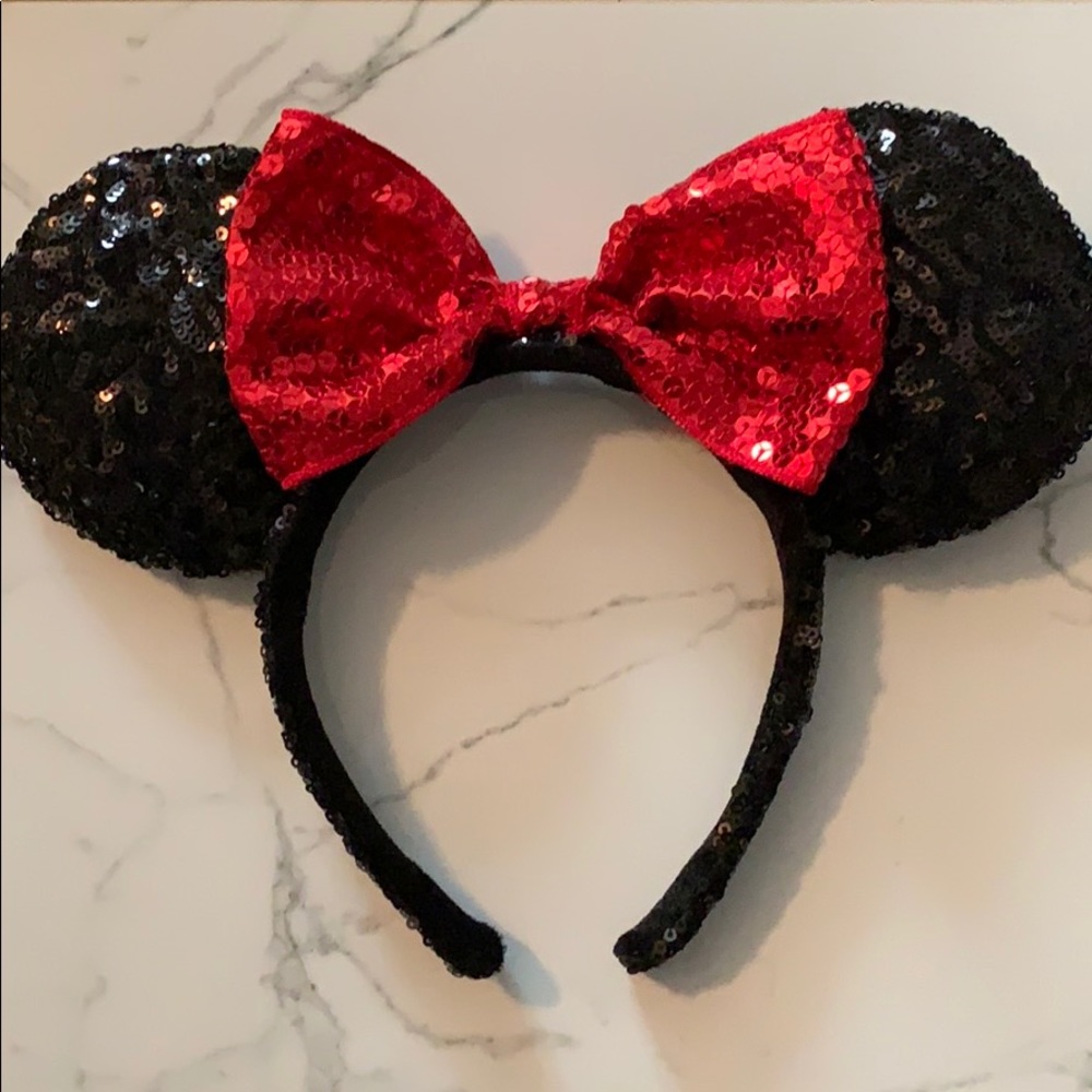 Minnie Mouse Ears- Sequined
